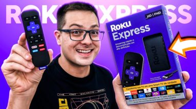 COMPLETO e BARATO! Deixe SUA TV mais COMPLETA com o ROKU EXPRESS! MUITOS APPS para ver o QUE QUISER!