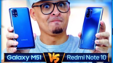 GALAXY M51 vs REDMI NOTE 10! Qual celular é melhor entre os QUERIDINHOS DO MOMENTO? Samsung X Xiaomi