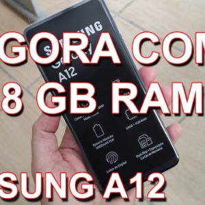 SAMSUNG GALAXY A12 - AGORA COM 8 GB DE RAM - CHEGOU O RAM PLUS