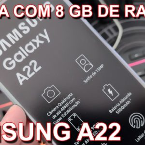 SAMSUNG GALAXY A22 - AGORA COM 8 GB RAM - RAM PLUS CHEGOU